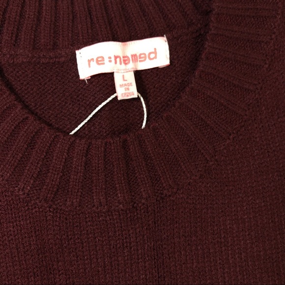 Re:named sweater fringe tank burgundy Shopbop - Picture 5 of 8